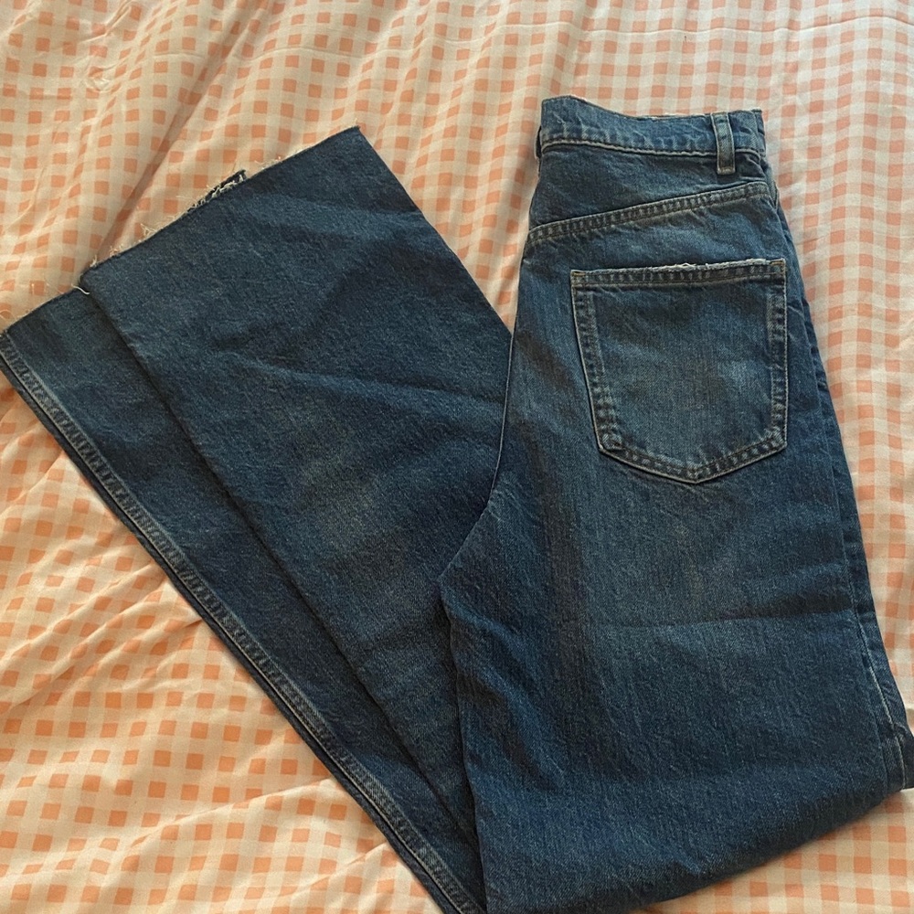 Zara 90s Full Length Blue Jeans